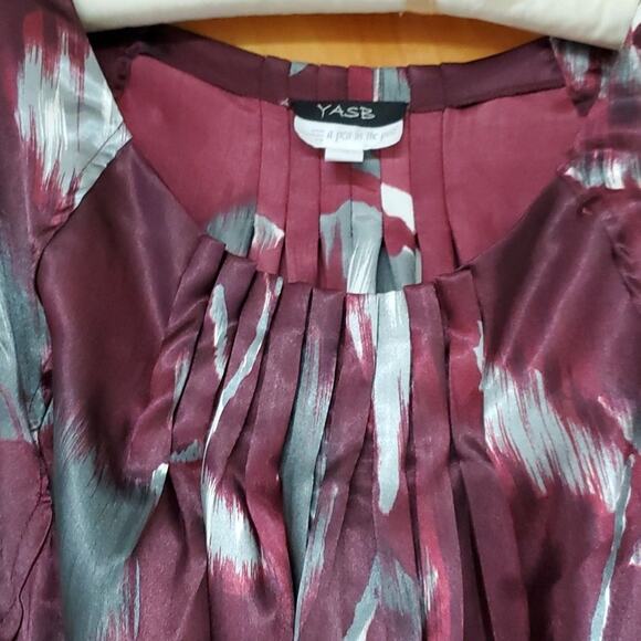 Pretty and silky A Pea in the Pod maternity top size M - Picture 4 of 6